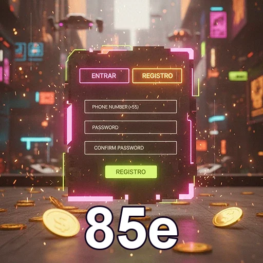 Jogador desfrutando de slots no 85e Cassino Online